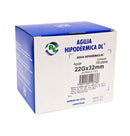 Aguja hipodermica yale 22x32 con 100