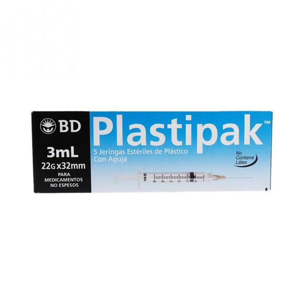 Jeringa aplastik aguja22x32 3ml5