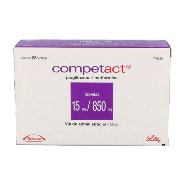 Competact 28 tabletas 15/850mg