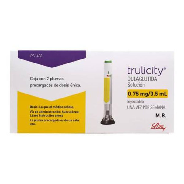 Trulicity 2 espumas 0.75mg/0.5m