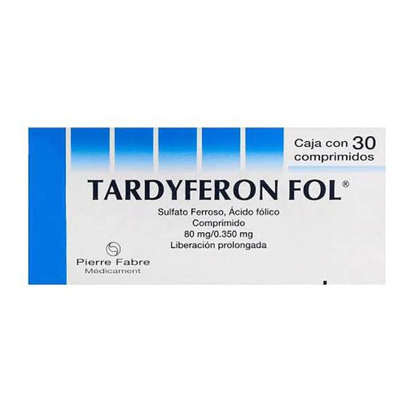 Tardyferon fol 30 grageas