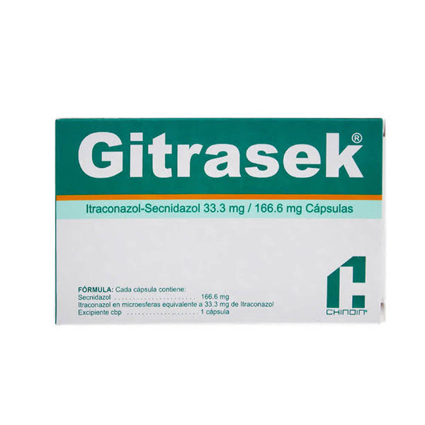 GITRASEK 12 CAPS ITRACONAZOL SECNIDAZOL