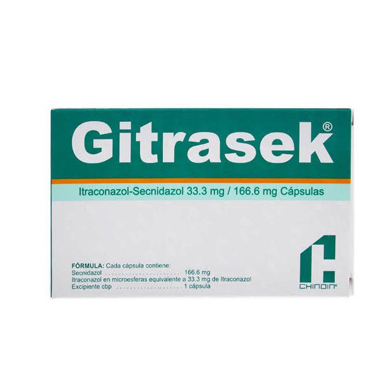 GITRASEK 12 CAPS ITRACONAZOL SECNIDAZOL