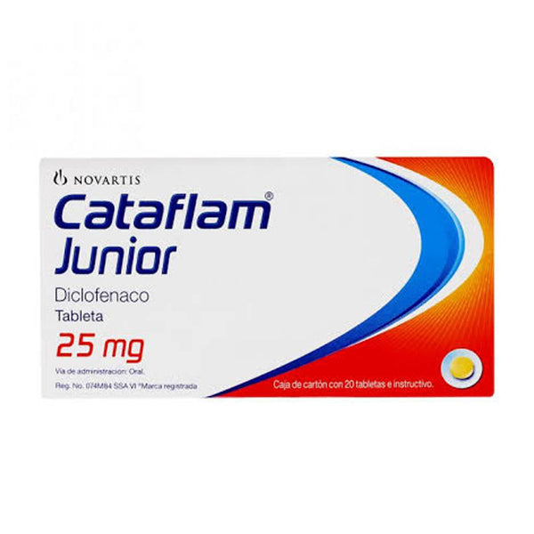Cataflam jr 20 grageas 25mg