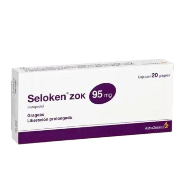 Seloken zok 20 grageas 95mg