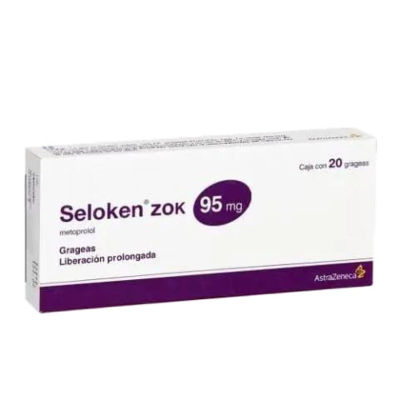 Seloken zok 20 grageas 95mg