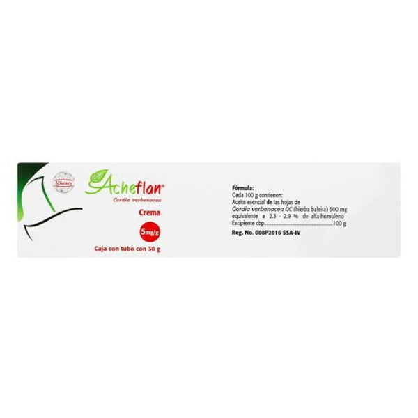 Acheflan caja contubo 30gr crema
