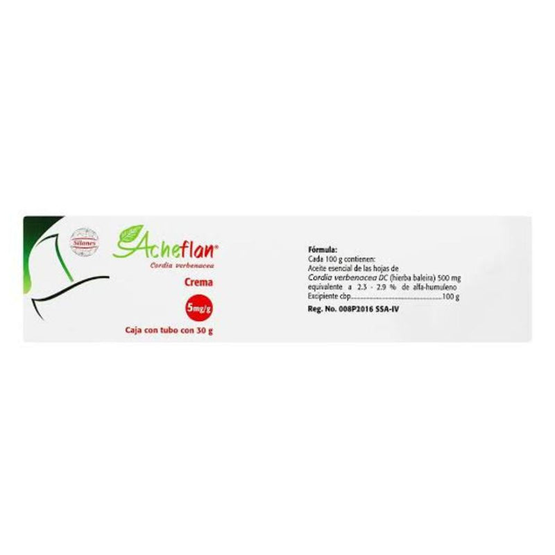 Acheflan caja contubo 30gr crema