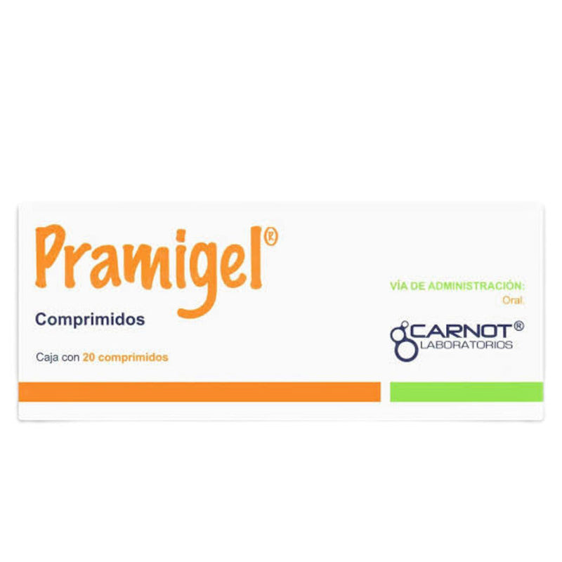 Pramigel 20 comprimidos