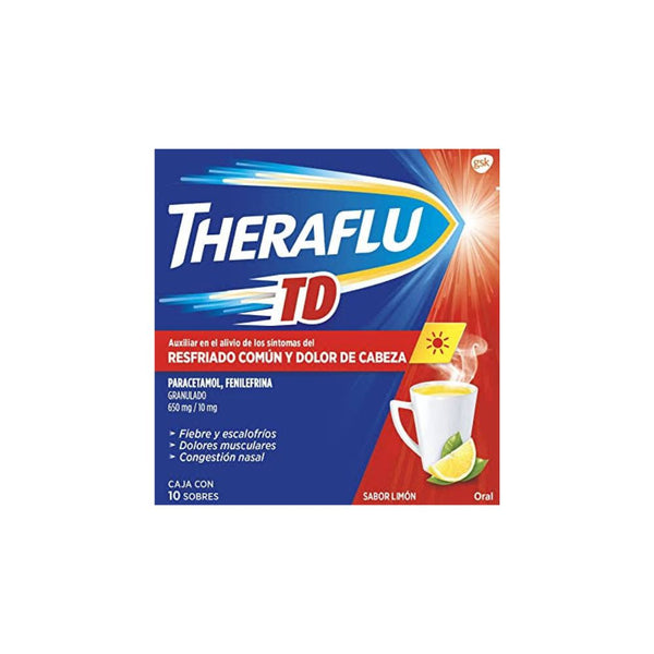 Theraflu exthegran te rojo con 6 sobres
