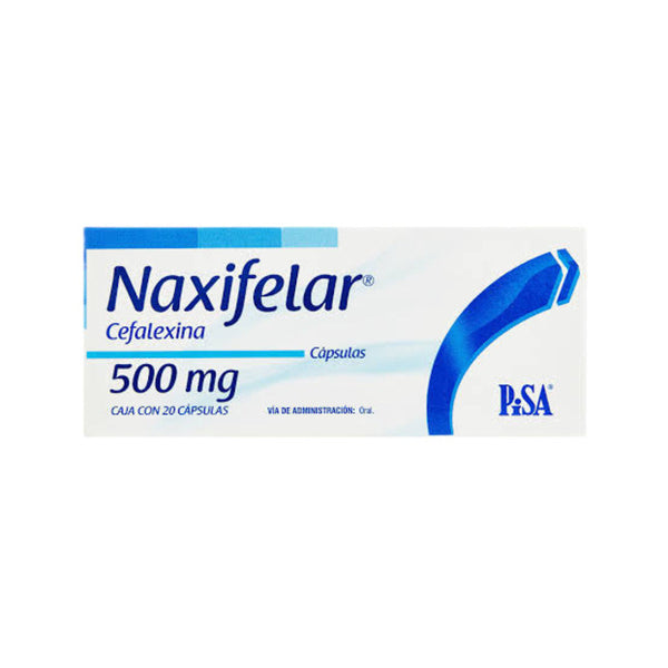 Naxifelar 20 capsulas 500mg