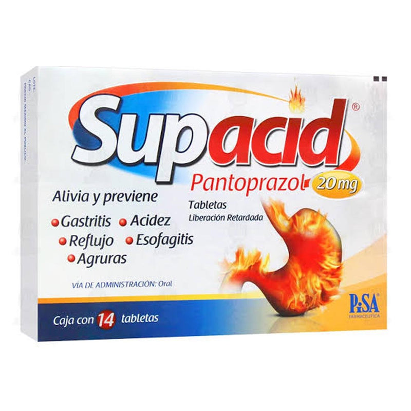 Supacid 14 grageas 20mg