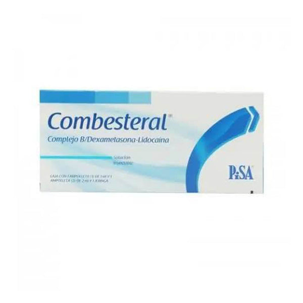 Combesteral ampolletas con 2, 1jeringa