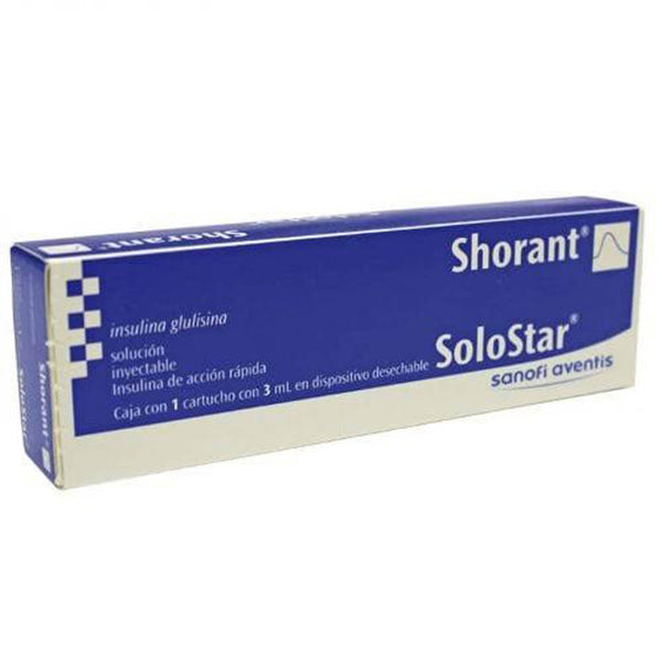 Shorant solostar 1 cartucho 3ml r insulina glulisina