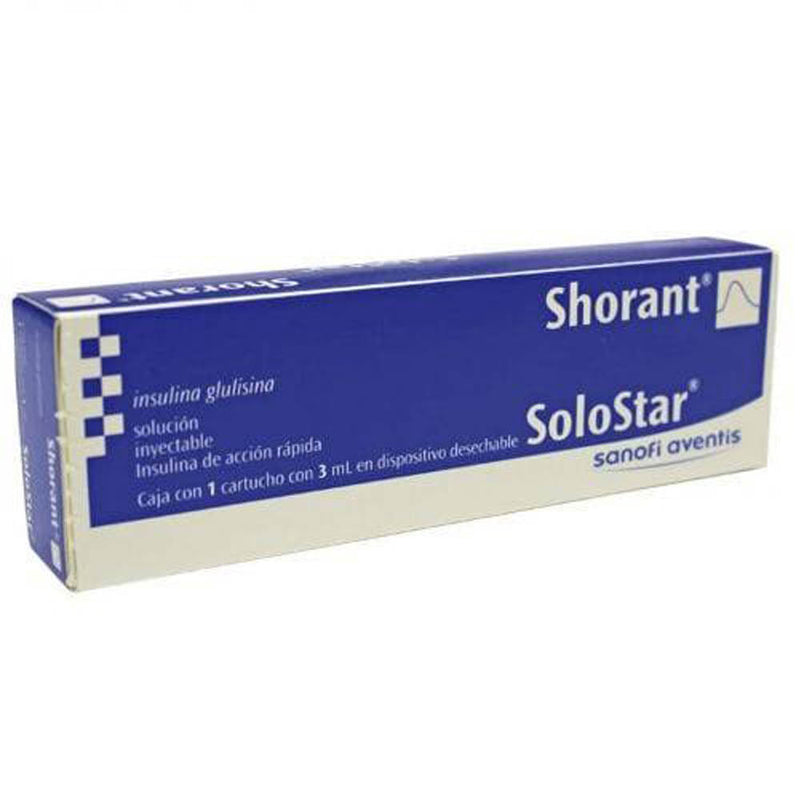 Shorant solostar 1 cartucho 3ml r insulina glulisina