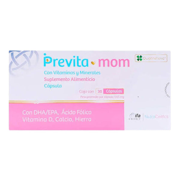Previta mom 30 capsulas 30mg