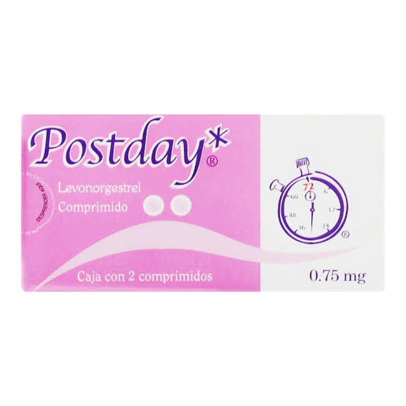 Postday 2 comprimidos 0.75mg