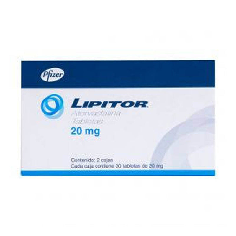 Lipitor 30 tabletas 20mg 1+1