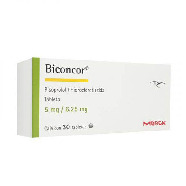 Biconcor 30 tabletas 5mg/6.25mg