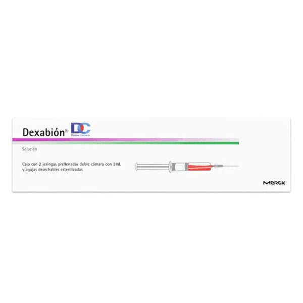 Dexabion doble camara 2 jeringas prellenadas