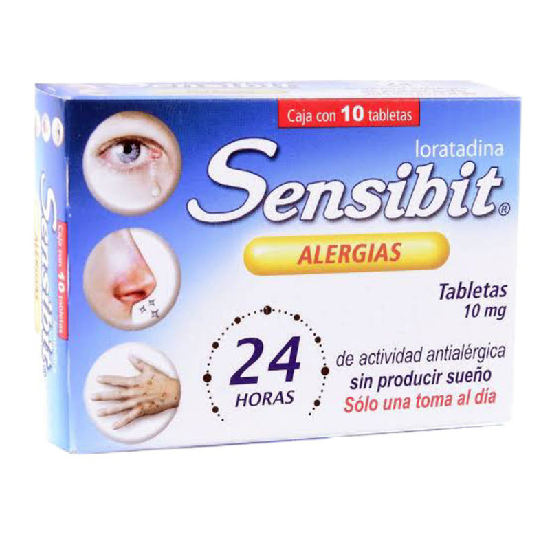 Sensibit loratadina 10tabletas 1omg
