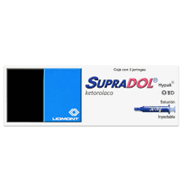 Supradol hypak solucion inyectables 3 jeringa/30