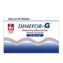 Dimefor g 60 tabletas 500/5.0mg