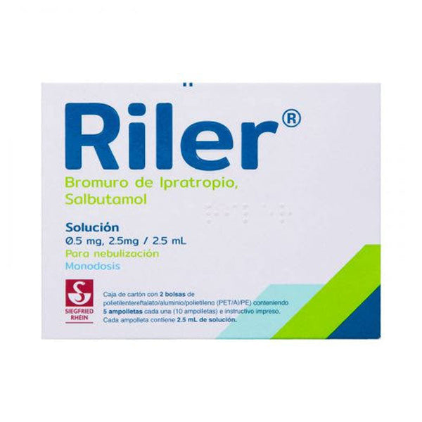 Riler neb 5ampolletas 0.5mg/2.5mg