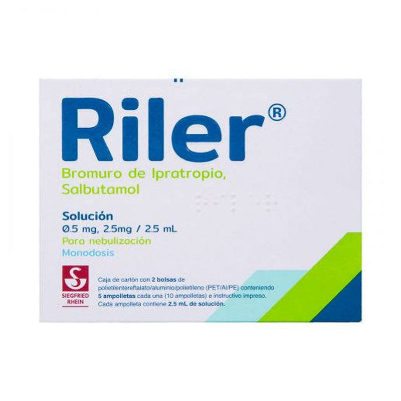 Riler neb 5ampolletas 0.5mg/2.5mg