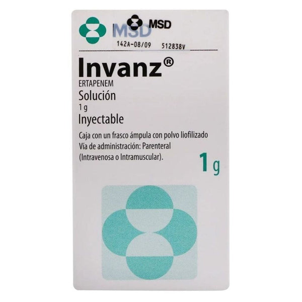 Invanz i.v.solucion inyectables 1gr