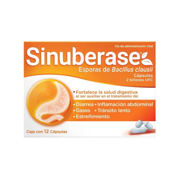 Sinuberase 12 capsulas lactobacilus acidophilus