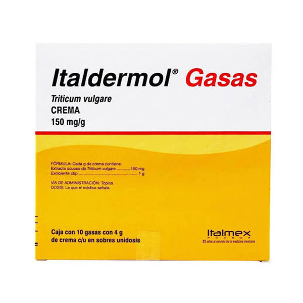 Italdermol 10 gasas 40g crema