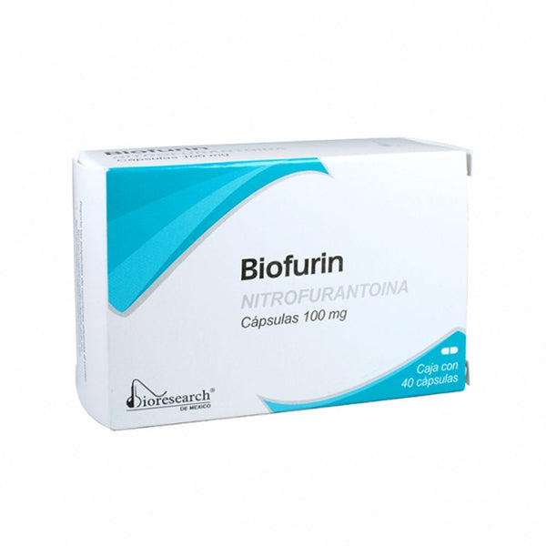 NITROFURANTOINA 100 MG CAPS C/40 (BIOFURIN)