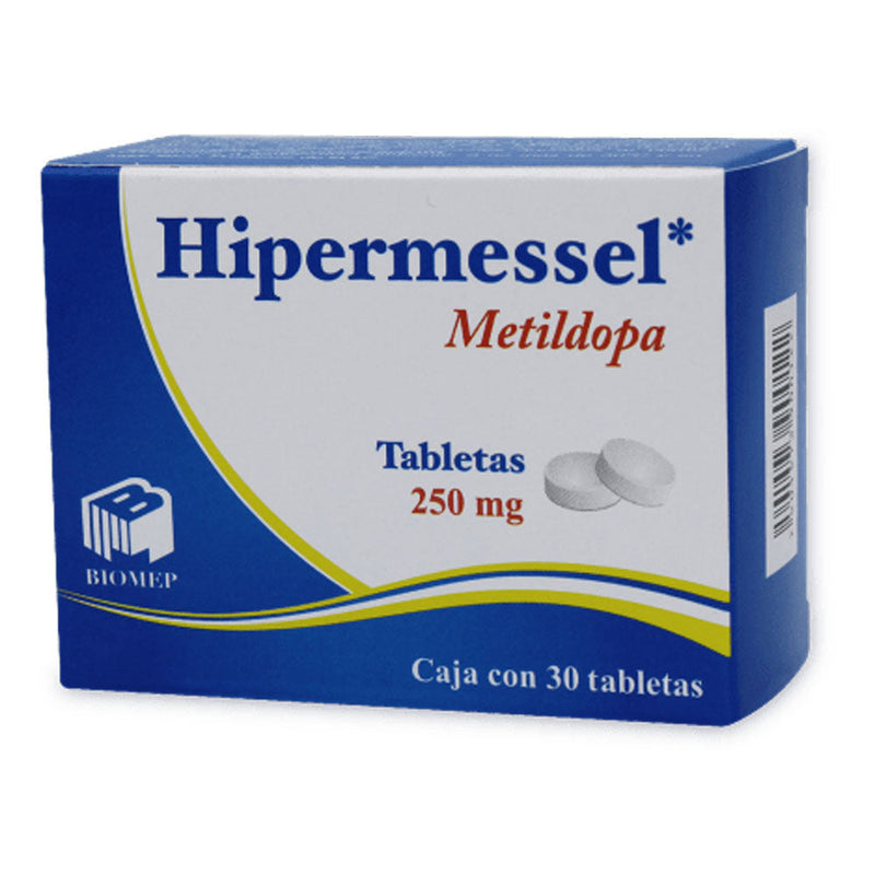 METILDOPA 250 MG. TAB C/30 (HIPERMESSEL)