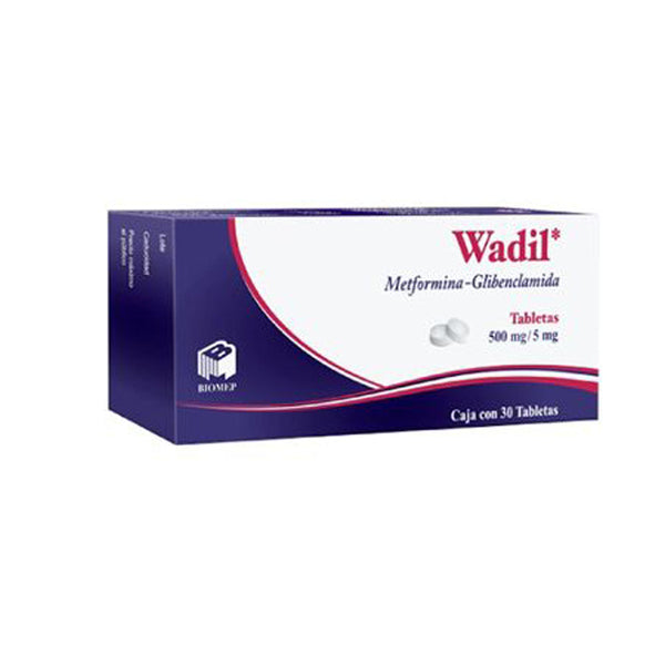 METFORMINA-GLIBENCLAMIDA 500 MG./5 MG. TAB C/30 (WADIL)