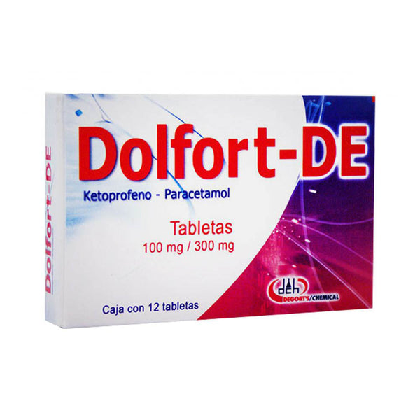 KETOPROFENO-PARACETAMOL 100 MG./300 MG. TAB C/12 (DOLFORT DE)