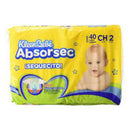 Pañal kleen bebe absorsec chico 40 piezas