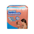 Pañal kleen bebe suavelastic recien nacido 17 piezas