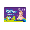 Pañal kleen bebe absorsec unisex jumbo 14 piezas