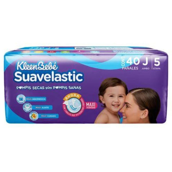 Pañal suavelastic max jumbo E5 40 piezas