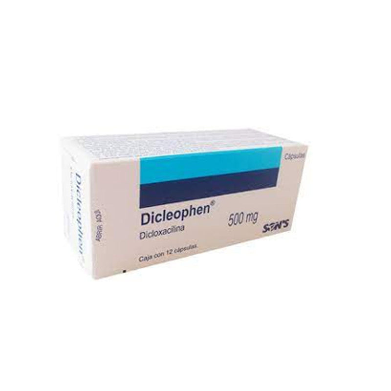 Dicleophen Dicloxacilina 500 mg. capsulas con 12 (dicleophen) *a