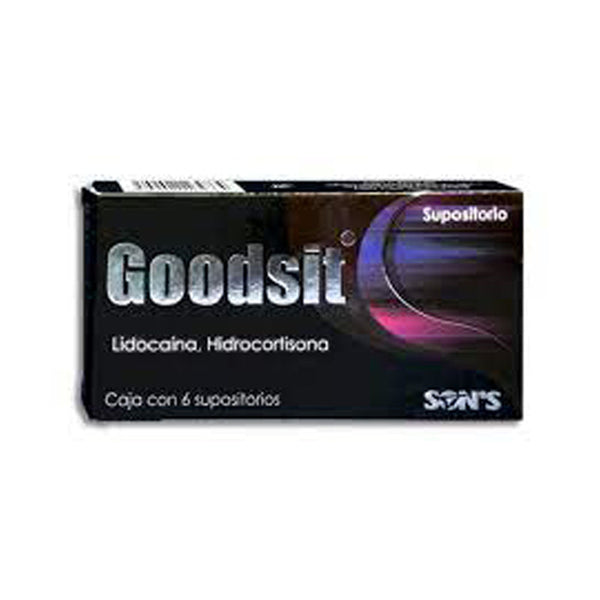 Lidocaina - hidrocortisona 60/5 mg supositorios con 6 (goodsit)
