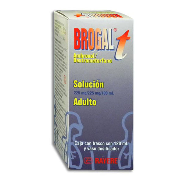 Ambroxol-dextrometorfano 11.25 mg./11.25 mg./5 ml. solucion adulto 120ml (brogal t adulto)