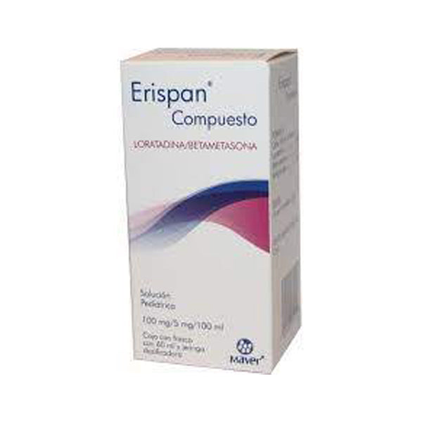 Loratadina-betametasona 100mg/1mg/100ml solucion 60ml (erispan comprimidos)