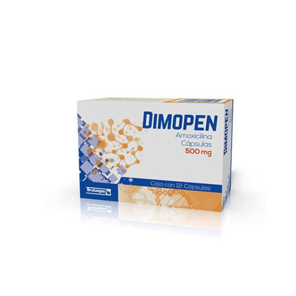 Amoxicilina 500 mg. capsulas con 12 (dimopen) *a