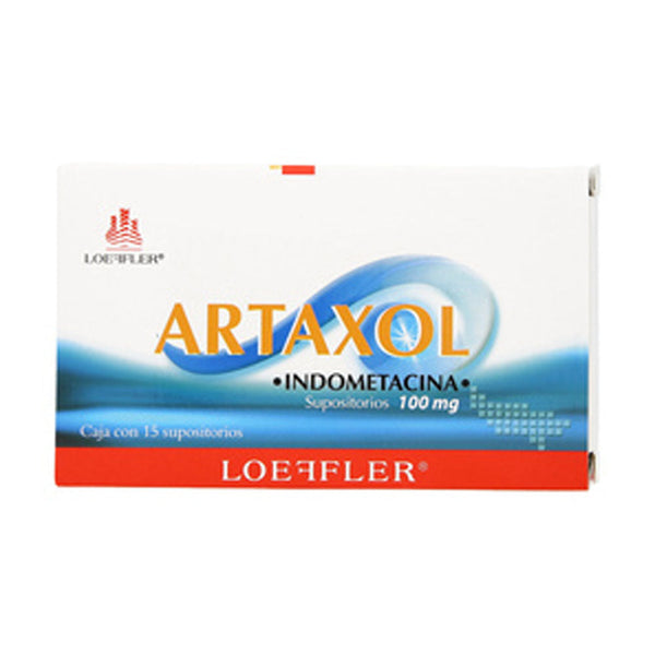 Indometacina 100mg supositorios con 15 (artaxol)