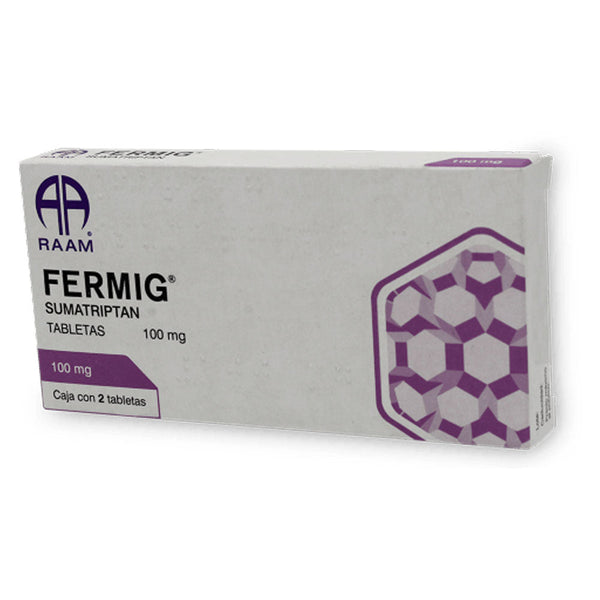 Sumatriptan 100mg tabletas con 2 (fermig)