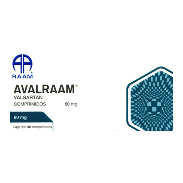 Valsartan 80 mg tabletas con 30 (avalraam)