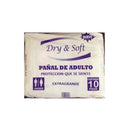 Pañal dry&soft extra grande tela con 10