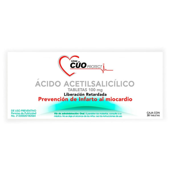 Cuo protec 30 tabletas 100 mg